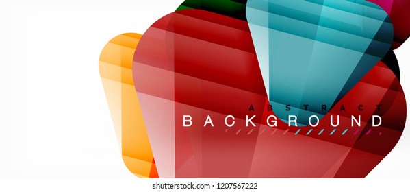 Triángulos de vidrio composición geométrica moderna, fondo abstracto, diseño vectorial