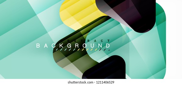 Triángulos de vidrio composición geométrica moderna, fondo abstracto, diseño vectorial