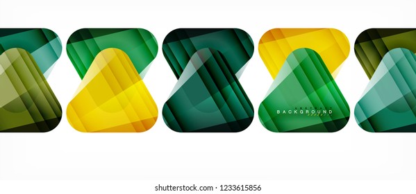 Triángulos de vidrio composición geométrica moderna, fondo abstracto, diseño vectorial
