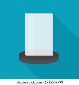 glass trophy award icon- vector illustration
