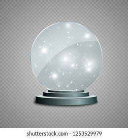 Glass Trophy Award. Vector illustration