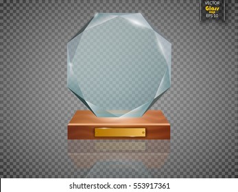 Glass Trophy Award. Vektorgrafik