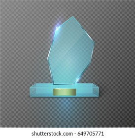 Premio Trofeo de Cristal. Ilustración del vector