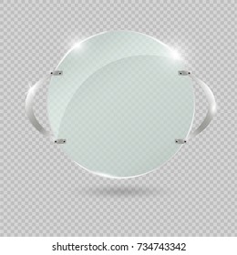 Glass Trophy Award. Vector illustration