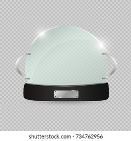 Glass Trophy Award. Vector illustration