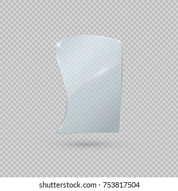 Glass Trophy Award. Vector illustration