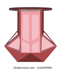 The glass vase