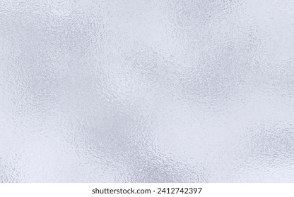 Glass vector art background. Silver metallic effect foil. Glass texture with bokeh for cover design, cards, flyer, poster, banner. Hand drawn illustration.