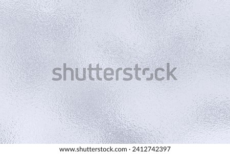 Glass vector art background. Silver metallic effect foil. Glass texture with bokeh for cover design, cards, flyer, poster, banner. Hand drawn illustration.