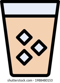 glass vector color line icon