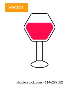 Glass vector icon