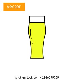 Glass vector icon