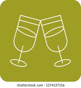Glass vector icon