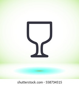 glass vector icon