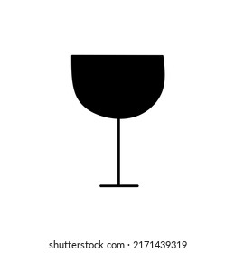 glass vector icon, cup, icon, symbol, black glass 