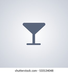 Glass vector icon, drink vector icon
