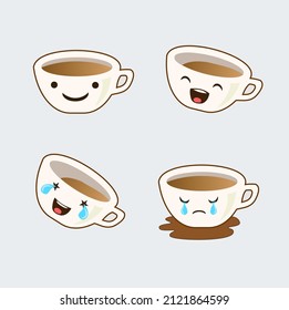 vidrio con emoticono de icono vector. Un vector de icono simple