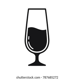 glass, glass vector icon, flat design best vector glass illustration 