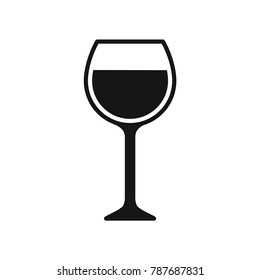 glass, glass vector icon, flat design best vector glass illustration 