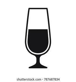 glass, glass vector icon, flat design best vector glass illustration 