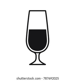 glass, glass vector icon, flat design best vector glass illustration 