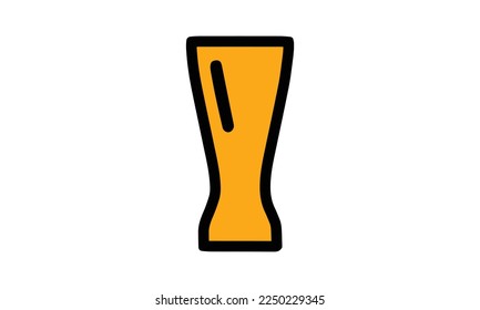 glass vector icon, glass vector illustration