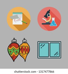 glass vector icon set
