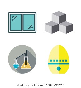 glass vector icon set
