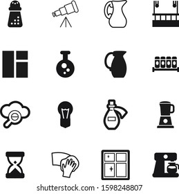 glass vector icon set such as: energy, scope, magnification, planetarium, services, ocular, beverage, internet, exterior, decorative, construction, decoration, explore, toxic, magnifier, building