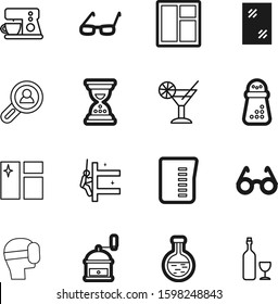 Glass Vector Icon Set Such As: Finance, Office, Gadget, Time, Tropical, Building, Hospital, Cocktail, Machine, Open, Household, Measuring, Augmented, Measure, Focus, Home, Health, Cobalt, Icons