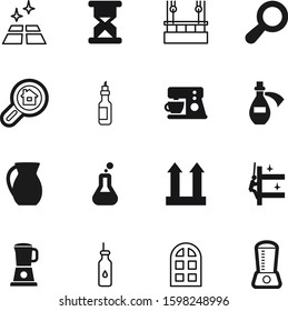 glass vector icon set such as: care, love, magnify, silhouette, breakfast, passion, flooring, clock, measurement, line, coffee, logistics, handle, work, internet, web, countdown, fresh, wall