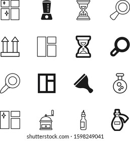 glass vector icon set such as: water, silhouette, brown, diet, residence, cardboard, electrical, room, package, post, paper, outdoors, laboratory, hand, olive, development, electric, mill, toxic