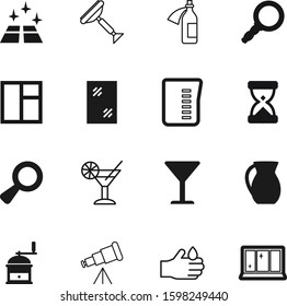 glass vector icon set such as: magic, hardwood, grain, watch, halloween, drop, ocular, simple, logistic, sand, exterior, dishware, housekeeping, device, burn, countdown, orange, explore, domestic