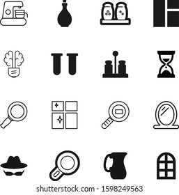 glass vector icon set such as: shiny, fat, clear, espresso, olive, office, lupe, agent, timer, pottery, brain, salon, fast, package, dairy, accessory, hat, measurement, tool, lens, architectural, man