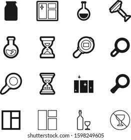 glass vector icon set such as: wine, packaging, container, tool, empty, shipment, label, decorative, badge, alcoholic, logistic, network, shipping, sale, protein, prohibited, housekeeping, order