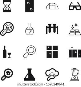 glass vector icon set such as: mixer, botanical, show, toxic, celebrate, blender, round, erlenmeyer, mobile, exploration, science, clinic, measure, mop, green, watch, flow, summer, wine, agronomy
