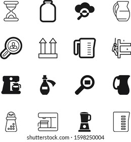 glass vector icon set such as: high, worker, network, stick, cloud, natural, love, cobalt, set, cardboard, magic, ceramic, zoom, dairy, mobile, empty, grain, cafe, caffeine, carton, explore