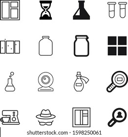 glass vector icon set such as: order, camera, estate, lens, shipment, hour, looking, passion, network, group, maker, analysis, connection, digital, chemistry, cup, chat, transparent, package