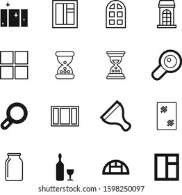 glass vector icon set such as: flow, transparent, warm, interior, hothouse, beverage, greenhouse, wash, plastic, wooden, finance, watch, garden, countdown, lid, worker, inside, green, decoration