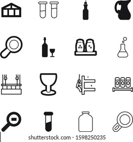 glass vector icon set such as: drawing, spices, vegetable, empty, concept, homemade, oil, diet, beaker, drug, table, pottery, box, protein, farm, order, sale, research, business, graphic, olive