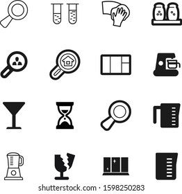 glass vector icon set such as: clear, rag, celebration, style, element, tube, hand, shaker, vial, care, relish, timer, logistic, wine, residence, sample, caffeine, management, cafe, sand, pepper