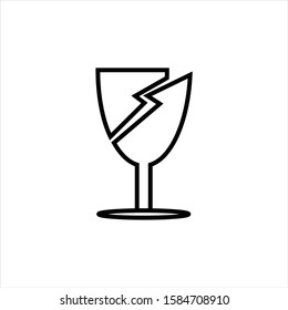 
glass vector icon, simple design. for web and app.eps10