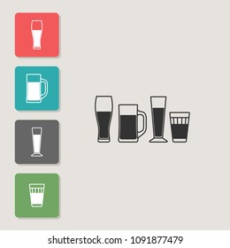 Glass - vector icon. Symbol for web, infographics, print design and mobile UX/UI kit. Vector illustration, EPS10.