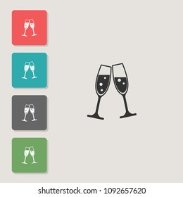 Glass - vector icon. Symbol for web, infographics, print design and mobile UX/UI kit. Vector illustration, EPS10.