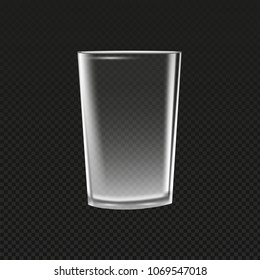 
A glass glass. Vector illustration