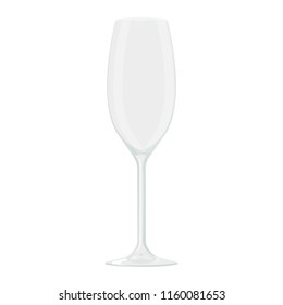 Glass. Vector illustration isolated on white background
