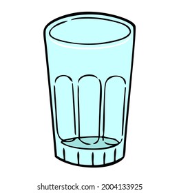 glass vector illustration,
isolated on white background.top view