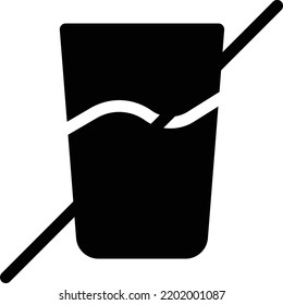 Glas-Vektorgrafik auf transparentem Hintergrund. Hochwertige Symbole. Glyphen Vektorsymbole für Konzept und Grafikdesign. 

