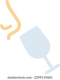glass Vector illustration on a transparent background. Premium quality symmbols. Line Color vector icons for concept and graphic design.