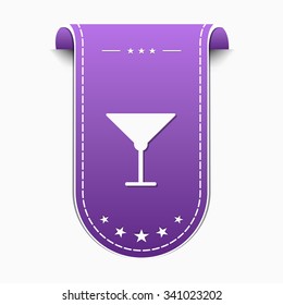 Glass Violet Vector Icon Design